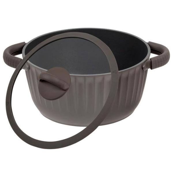 Кастрюля Resto Pot with lid 4.4л Алюминий / Коричневый photo 8
