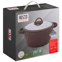 Кастрюля Resto Pot with lid 4.4л Алюминий / Коричневый photo 10