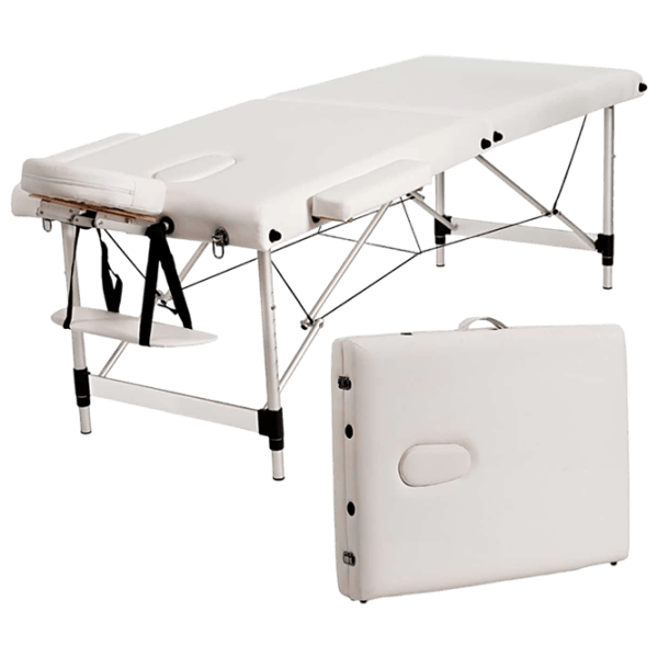 Masă de masaj Costway HB87019WH White photo 1 Masă de masaj Costway HB87019WH White photo 1