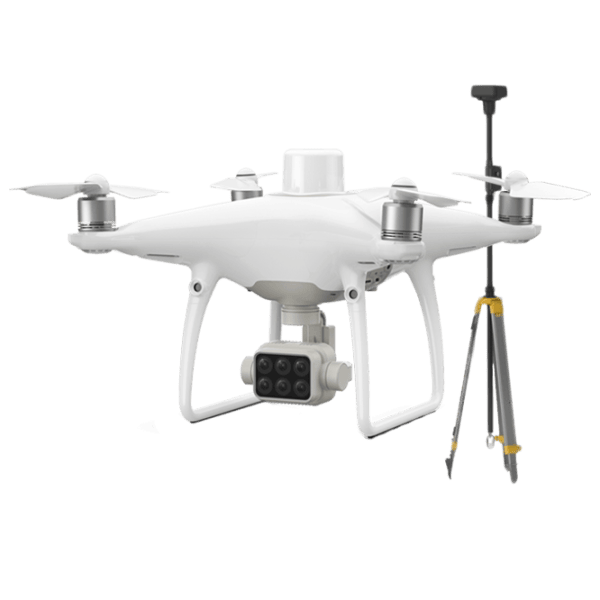 Dronă DJI Phantom 4 Multispectral + D-RTK2 GNSS Mobile Station Profesional / White photo 1