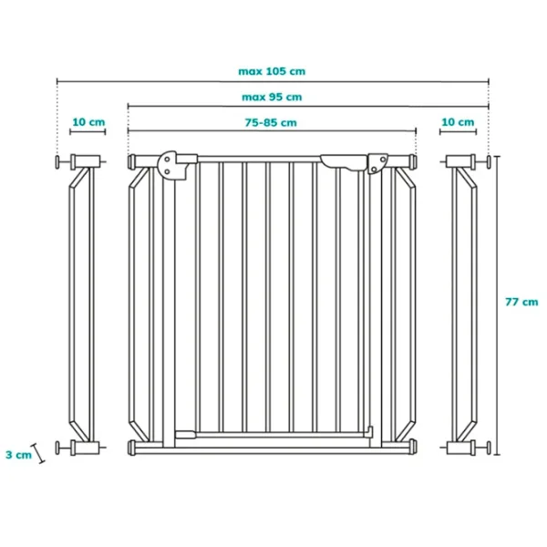Barieră de protecție Lionelo Truus Slim LED Pentru casă photo 5 Barieră de protecție Lionelo Truus Slim LED Pentru casă photo 5