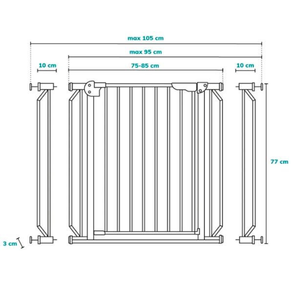 Barieră de protecție Lionelo Truus Slim LED Pentru casă photo 5 Barieră de protecție Lionelo Truus Slim LED Pentru casă photo 5