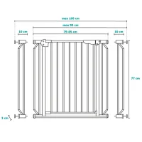 Ворота безопасности Lionelo Truus Slim LED Для дома photo 5