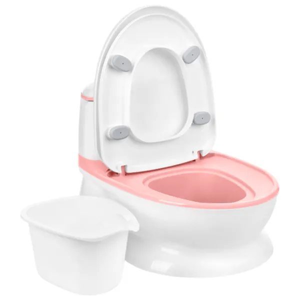 Горшок Kikka Boo Flushy 31401010037 Унисекс / de la 12 pîna la 36 luni / Белый Розовый photo 4