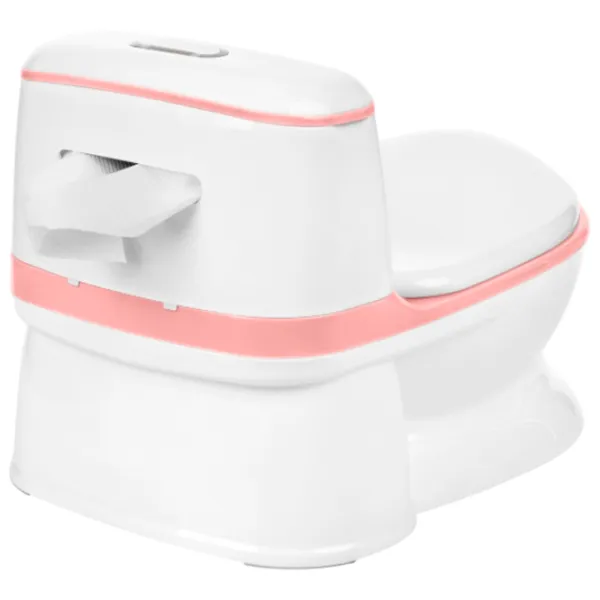 Горшок Kikka Boo Flushy 31401010037 Унисекс / de la 12 pîna la 36 luni / Белый Розовый photo 6