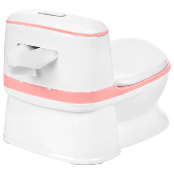 Горшок Kikka Boo Flushy 31401010037 Унисекс / de la 12 pîna la 36 luni / Белый Розовый photo 6