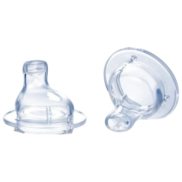 Tetină pentru biberon Nuby ID1538 Unisex / / Transparent photo 2