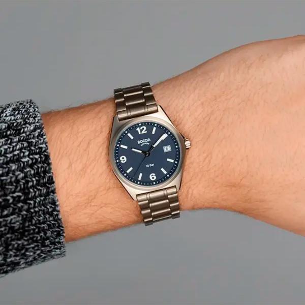 Ceas de mână pentru bărbați Boccia 3663-02 Cuarț / 39 mm photo 3 Ceas de mână pentru bărbați Boccia 3663-02 Cuarț / 39 mm photo 3