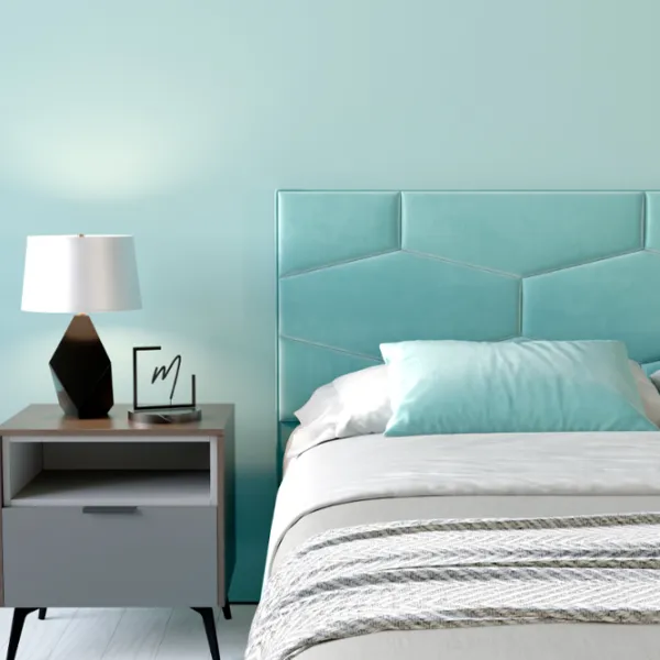 Кровать My-Style my-Leya 200 x 200 см / Фанера / Голубой photo 7