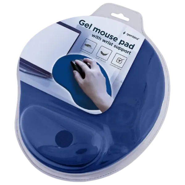Covoraș pentru mouse Gembird MP-GEL-B Blue photo 2