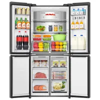 Frigider Hisense RQ5P470SALE cu congelator jos 483 l / 178.5 cm / Black photo 3