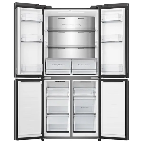Frigider Hisense RQ5P470SALE cu congelator jos 483 l / 178.5 cm / Black photo 5