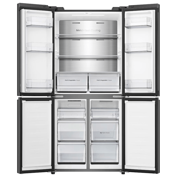 Frigider Hisense RQ5P470SALE cu congelator jos 483 l / 178.5 cm / Black photo 5