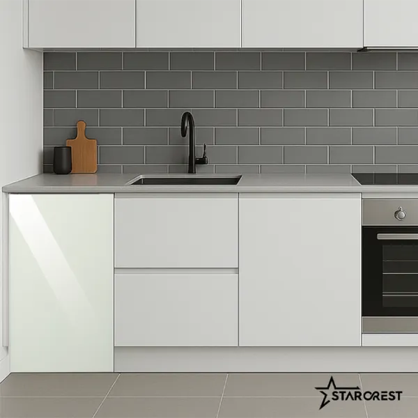 Frigider Starcrest SF-91GLS-WHE cu congelator sus 91 l / 83 cm / White Glass photo 7