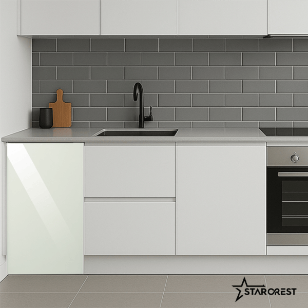 Frigider Starcrest SF-91GLS-WHE cu congelator sus 91 l / 83 cm / White Glass photo 7