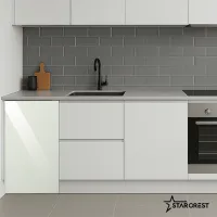 Холодильник Starcrest SF-91GLS-WHE с верхней морозильной камерой 91 л / 83 cm / White Glass photo 7