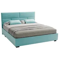 Кровать My-Style my-Cora 200 x 200 см / Фанера / Голубой