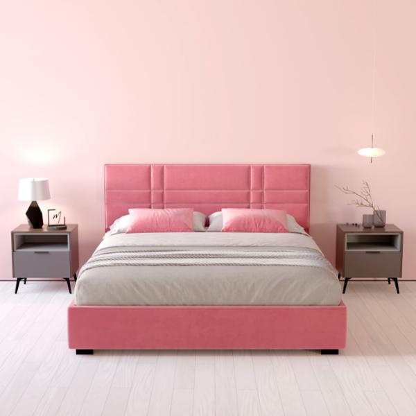 Кровать My-Style my-Rita 200 x 200 см / Фанера / Розовый photo 6