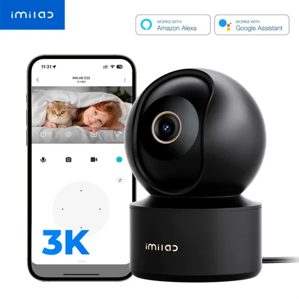 Камера видеонаблюдения IMILAB Home Security C22 Проводная/ Черный photo 3 Камера видеонаблюдения IMILAB Home Security C22 Проводная/ Черный photo 3