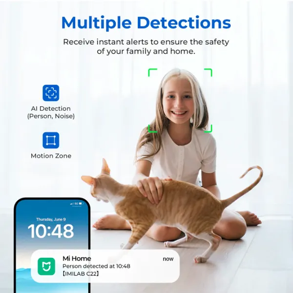 Камера видеонаблюдения IMILAB Home Security C22 Проводная/ Черный photo 7 Камера видеонаблюдения IMILAB Home Security C22 Проводная/ Черный photo 7