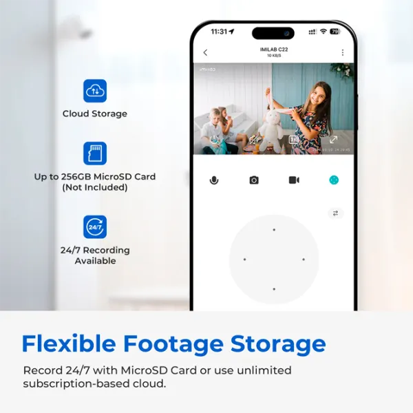 Камера видеонаблюдения IMILAB Home Security C22 Проводная/ Черный photo 10 Камера видеонаблюдения IMILAB Home Security C22 Проводная/ Черный photo 10