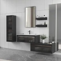 Seturi mobilă de baie Orka Urban 81 MDF / Black photo 2