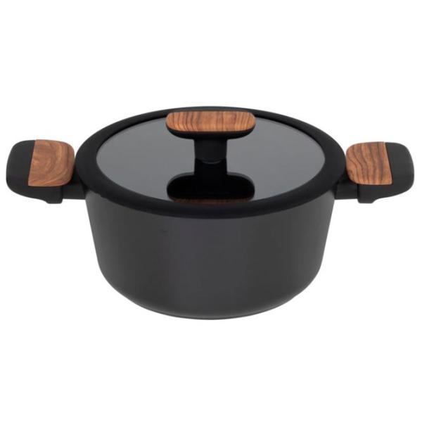 Кастрюля Resto Pot with lid 2.6л Алюминий / Черный photo 1