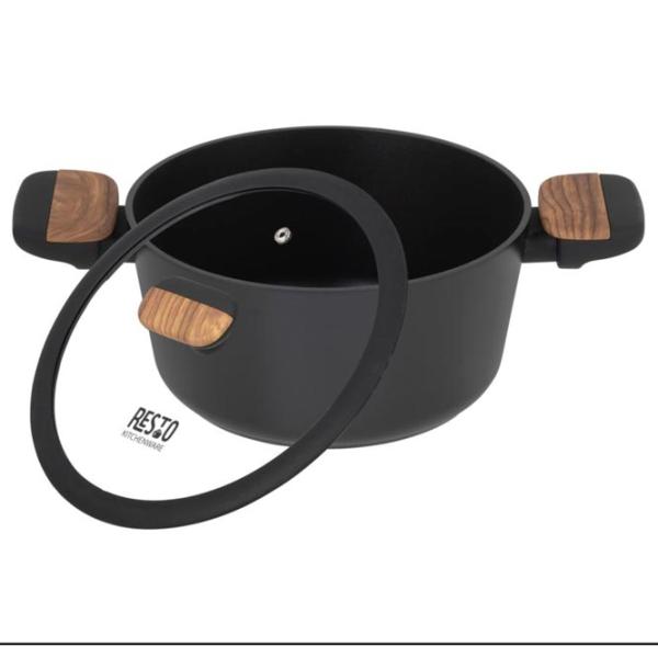 Кастрюля Resto Pot with lid 2.6л Алюминий / Черный photo 7