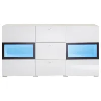 Comodă Helvetia Baros №26 70 x 132 x 39 / LPAL / Alb