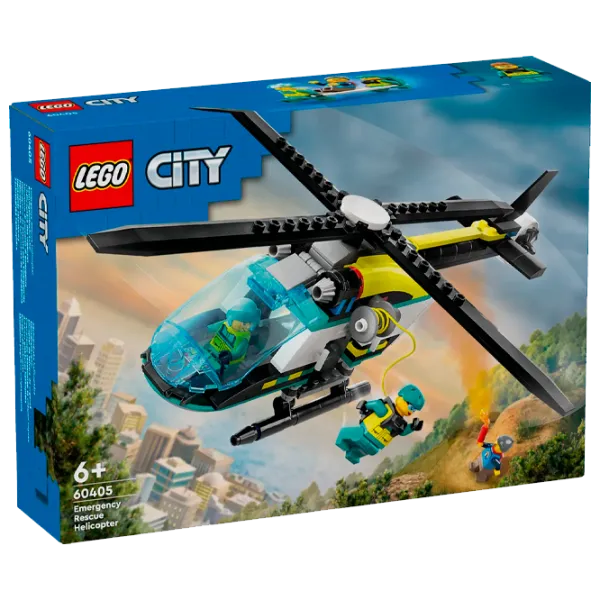 Constructor LEGO Emergency Rescue Helicopter Figuri/ Multicolor photo 1 Constructor LEGO Emergency Rescue Helicopter Figuri/ Multicolor photo 1