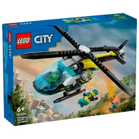 Constructor LEGO Emergency Rescue Helicopter Figuri/ Multicolor