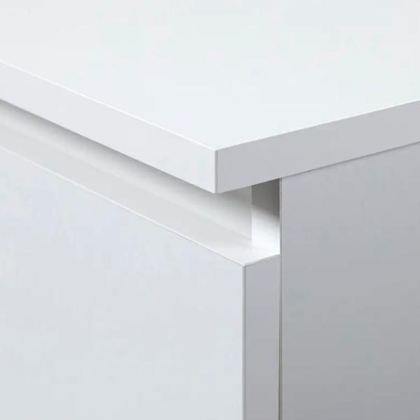 Masă de birou Akord A-6 Left PAL melaminat/ White photo 3