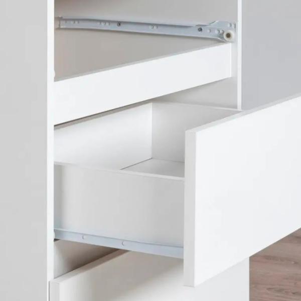 Masă de birou Akord A-6 Left PAL melaminat/ White photo 4