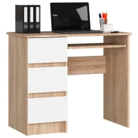 Masă de birou Akord A-6 Left PAL melaminat/ Sonoma Oak