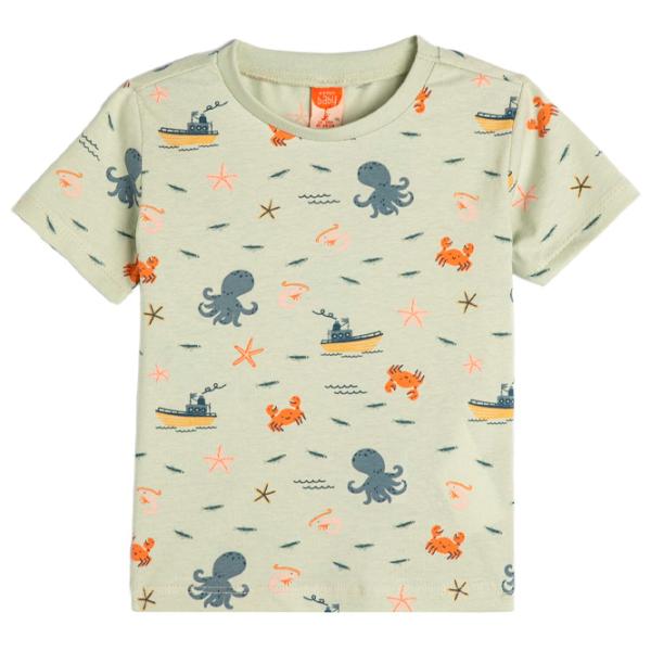 Tricou pentru băieți Koton 4SMB10080TK 104 / Green photo 1 Tricou pentru băieți Koton 4SMB10080TK 104 / Green photo 1