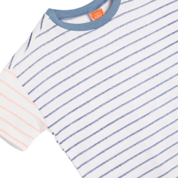 Tricou pentru băieți Koton 4SMB10131TK 110 / Ecru photo 3