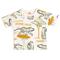 Tricou pentru băieți Koton 4SMB10262TK 110 / Ecru