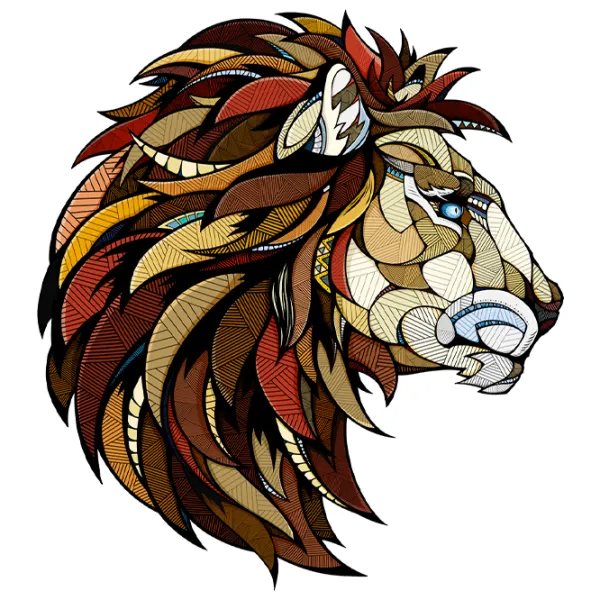 Пазл 2D Ewa Toys Lion L 14+/ Количество деталей: 490 photo 4 Пазл 2D Ewa Toys Lion L 14+/ Количество деталей: 490 photo 4
