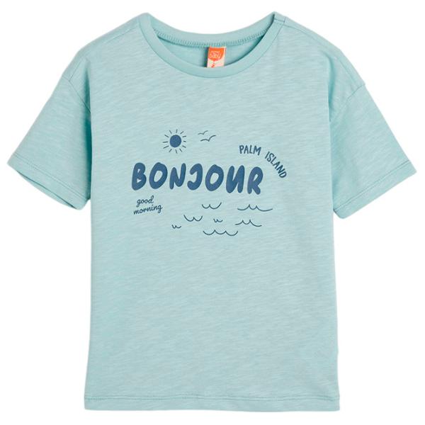 Tricou pentru băieți Koton 4SMB10153TK 86 / Green photo 1