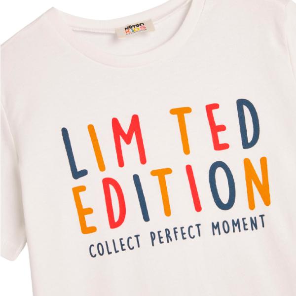 Tricou pentru băieți Koton 4SKB10041TK 122 / Ecru photo 3 Tricou pentru băieți Koton 4SKB10041TK 122 / Ecru photo 3