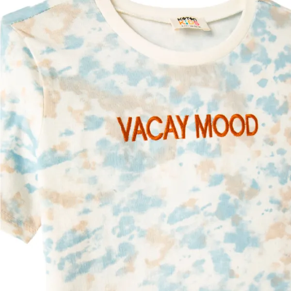 Tricou pentru băieți Koton 4SKB10026TK 152 / Ecru photo 3