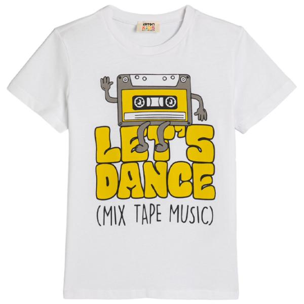 Tricou pentru băieți Koton 4SKB10456TK 128 / White photo 1