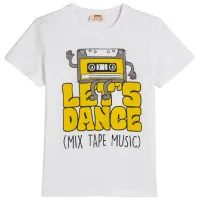 Tricou pentru băieți Koton 4SKB10456TK 128 / White