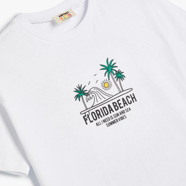 Футболка для мальчиков Koton 4SKB10318TK 164 / Белый photo 3 Футболка для мальчиков Koton 4SKB10318TK 164 / Белый photo 3