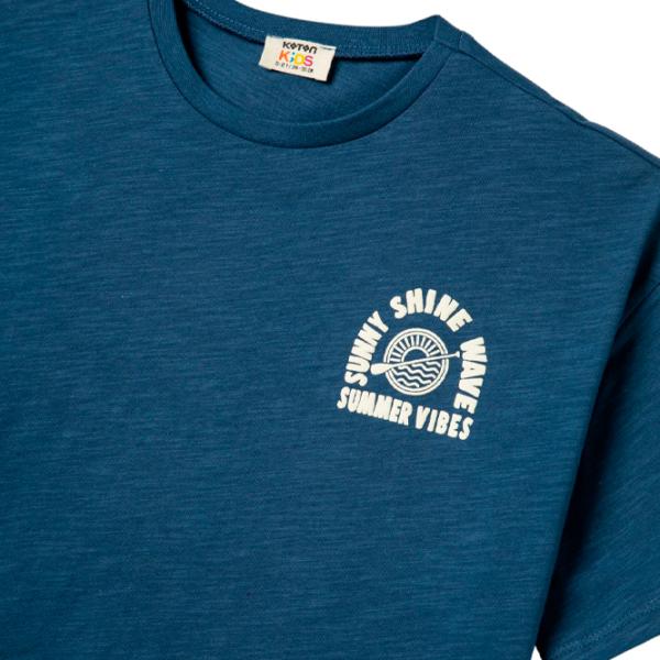 Tricou pentru băieți Koton 4SKB10233TK 152 / Blue photo 3
