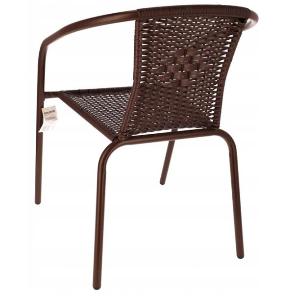 Scaun de grădină Jumi OM-886070 Metal / Ratan artificial / Brown  photo 3