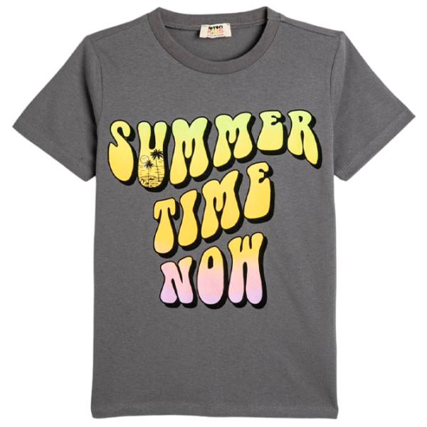 Tricou pentru băieți Koton 4SKB10125TK 110 / Anthracite photo 1