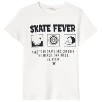 Tricou pentru băieți Koton 4SKB10481TK 140 / Ecru