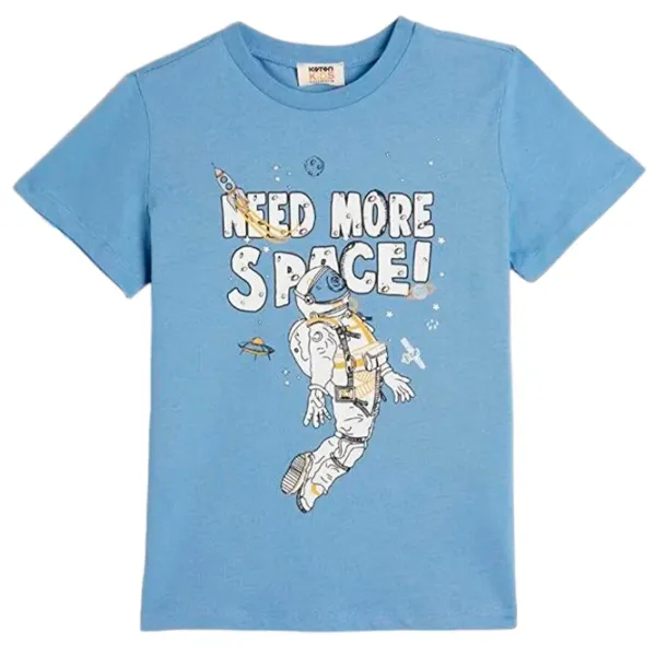 Tricou pentru băieți Koton 4SKB10275TK 110 / Blue photo 1