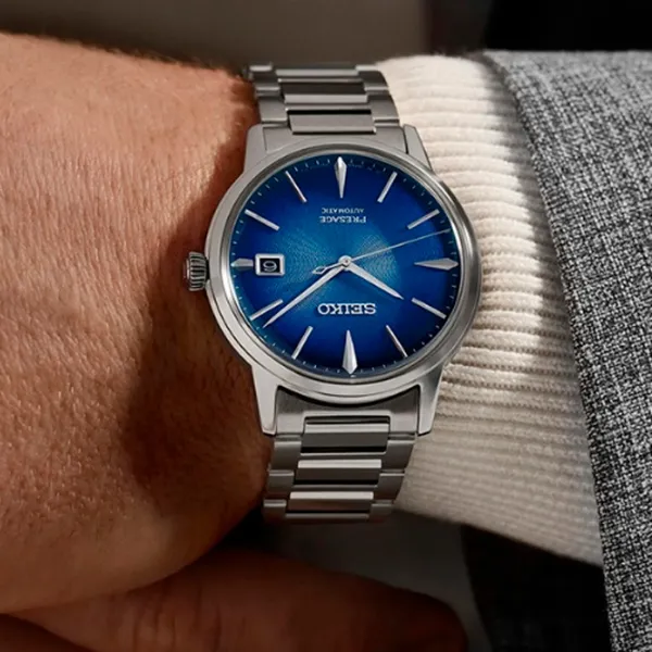 Ceas de mână pentru bărbați Seiko SRPJ13J1 Mecanic / 39 mm photo 3